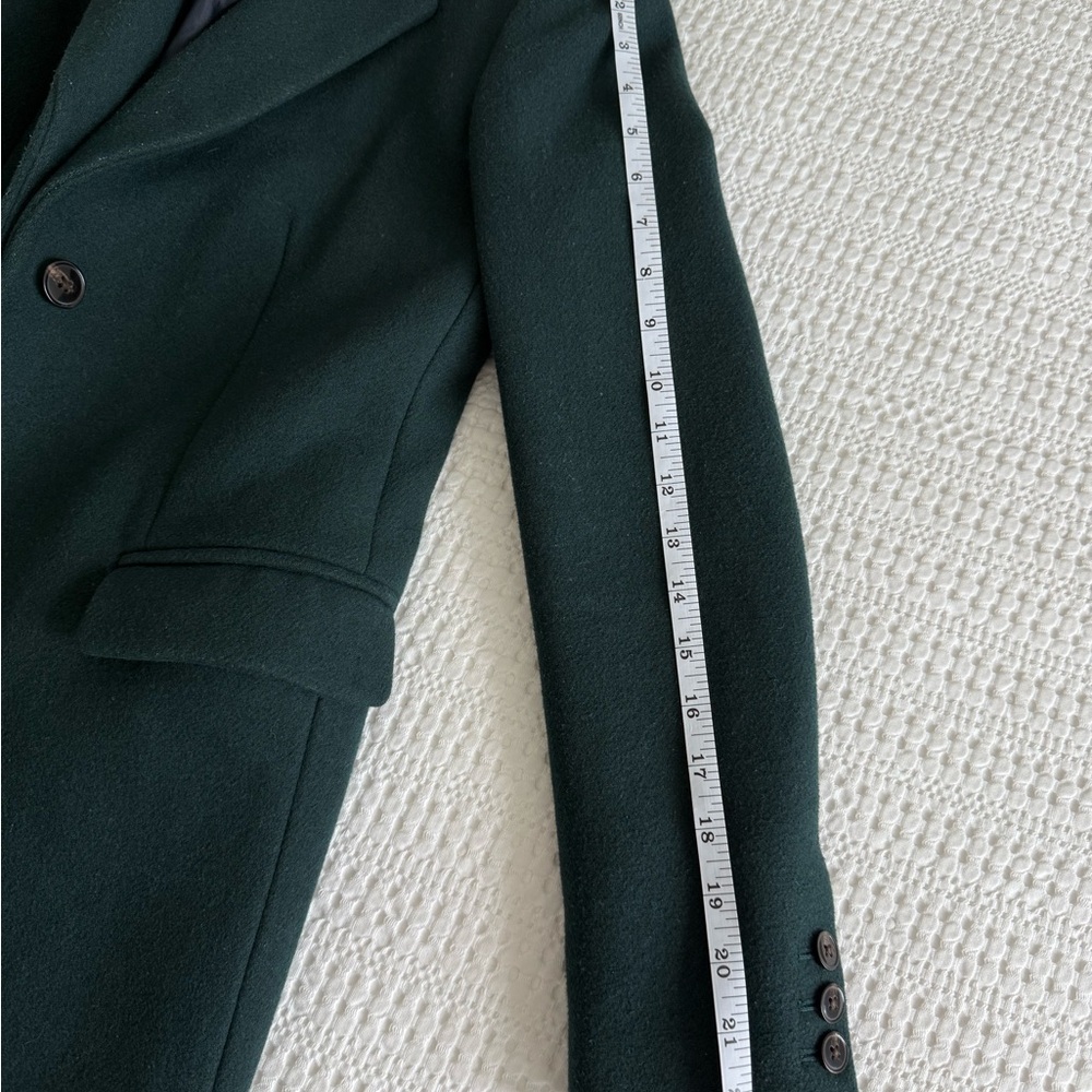 J. Crew Forest Green Wool Coat - Picture 8 of 9